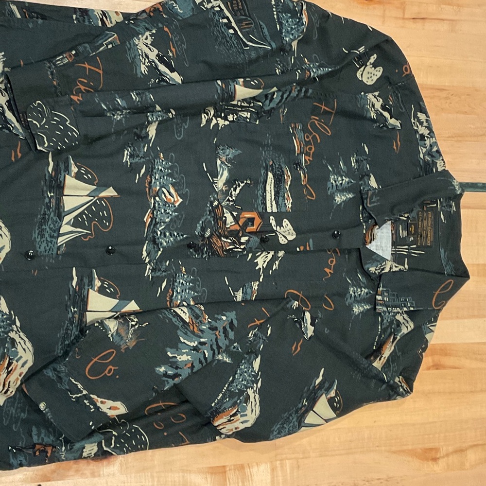 Filson Dark Green Casual Button Down Shirt